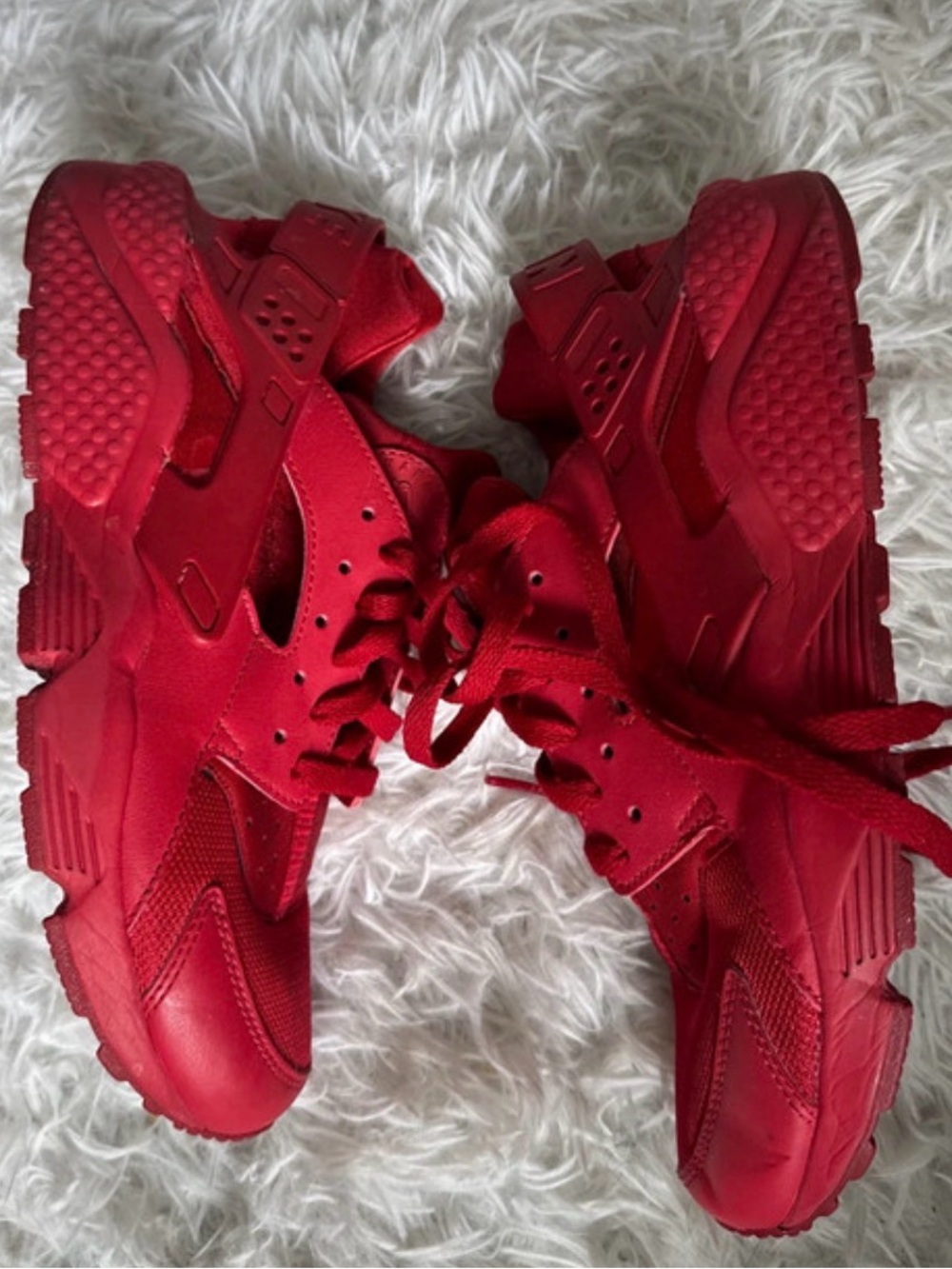 Men Red Athletic Sneakers - Nike Huarache Comfort Trainer